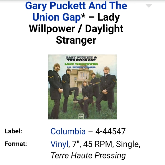 3/$25●Gary Puckett & Union Gap●1960's●*As Is* - Picture 3 of 4